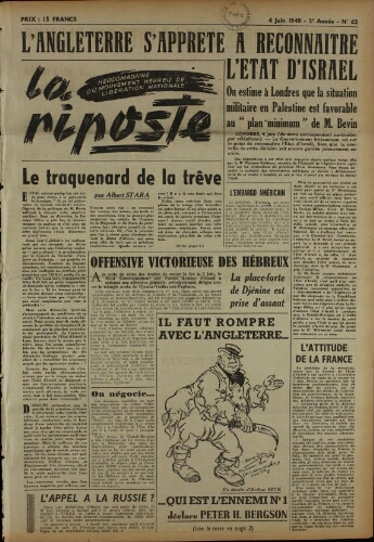 La Riposte N°62 (04 juin 1948)